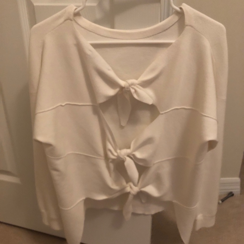Alice & Olivia tie back sweatshirt